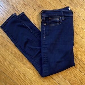 Dark wash skinny jeans